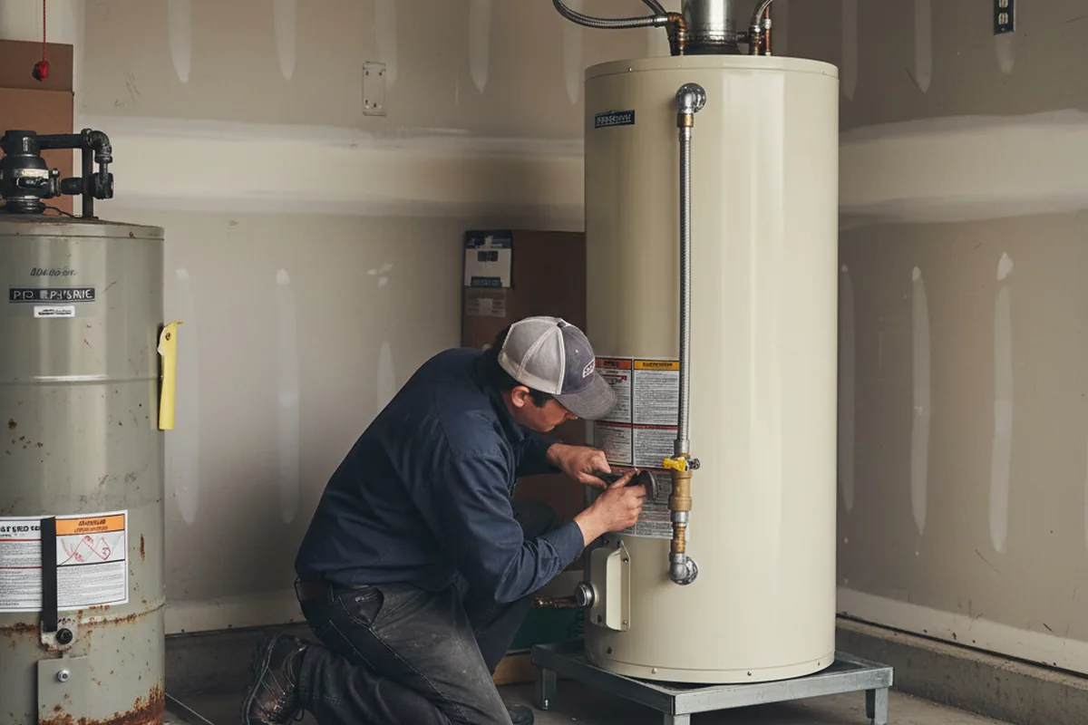 Water heater and shutoff valve replacement in Avonmore